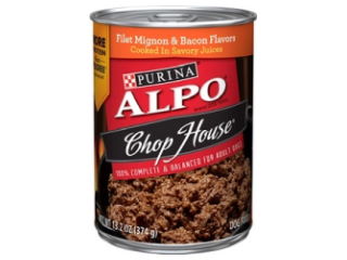 Dog Food Can ALPO Chop House Filet & Bacon 13.2oz