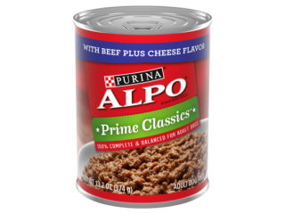 Dog Food Can ALPO Prime Classics Beef & Cheese 13.2oz