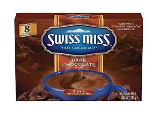SwissMiss Dark Chocolate 8 sachets - Click Image to Close