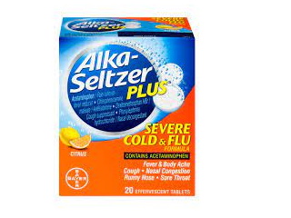 Alka-Seltzer Plus Cold/Flu 20 Effervescent Tabs