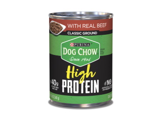 Dog Food Can Purina Chow High Protein Beef 13oz