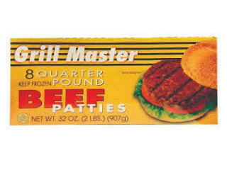 Beef Patties - Grill Master Quarter Pound 8 Patties