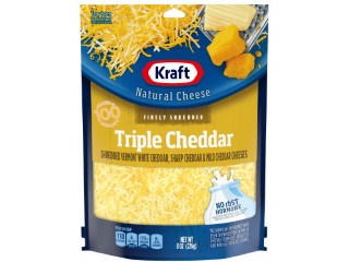 Cheese Kraft Shredded Triple Cheddar 8oz