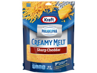 Cheese Kraft Shredded Sharp Cheddar Creamy 8oz