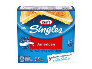 Cheese Kraft American Sliced Singles 16 slices