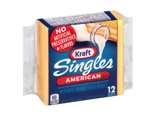Cheese Kraft American Sliced Singles 12 slices