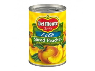 Fruit Peaches Sliced Light Syrup Del Monte 29oz