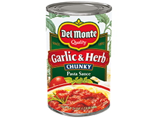 Pasta Sauce Del Monte Garlic & Herb Chunky 680g (24oz)