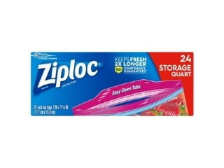 Ziploc Storage Bags Quart, 24ct
