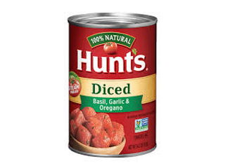 Tomato Diced Hunts Basil Garlic & Oregano 411g (14.5oz)