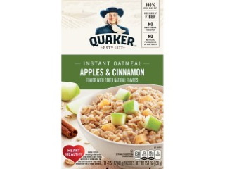 Oats Quaker Instant Apples & Cinnamon 10pk 1.5oz