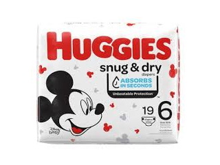 Diapers Huggies Snug & Dry (Size 6) 19 Pack