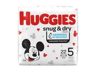 Diapers Huggies Snug & Dry (Size 5) 22 Pack