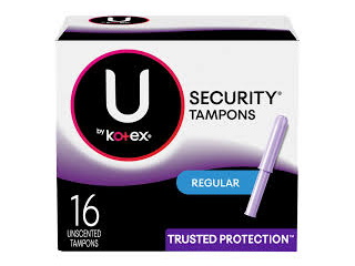 Kotex Security Tampons Regular 16 count Unscented