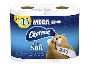Toilet Paper Charmin Mega Ultra Soft 4Pk