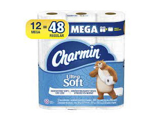 Toilet Paper Charmin Mega Ultra Soft 12Pk