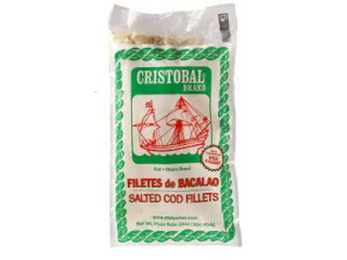 Cod Fillets Salted Cristobal Brand 1lb