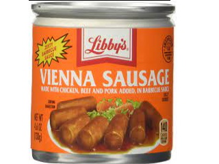 Vienna Sausage Libbys's Chicken, Beef and Pork in BBQ Sauce 130g