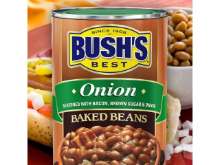 Baked Beans Bush's Onion 28oz
