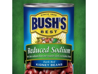 Bush Dark Red Kidney Beans Low Sodium 16oz