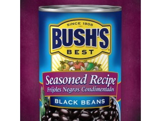 Bush Black Beans Seasoned 16oz
