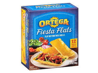 Taco Shells Flat Bottom Ortega 12 Count