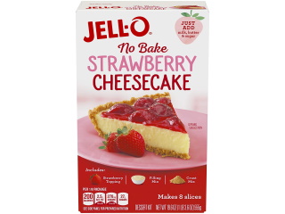 Jello No Bake Strawberry Cheesecake
