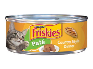 Cat Food Can Friskies Pate Country Style 5.5oz