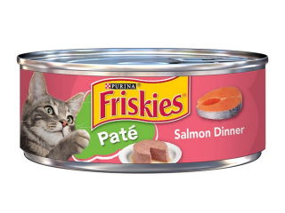 Cat Food Can Friskies Pate Salmon Dinner 5.5oz