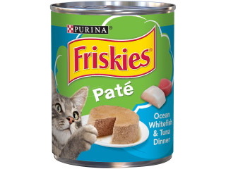 Cat Food Can Friskies Pate Whitefish & Tuna 13oz