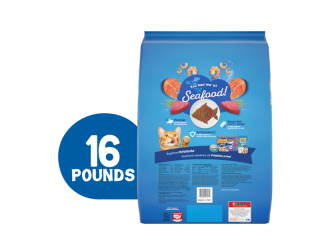 Cat Food Dry Friskies Seafood Sensations Jumbo 16lb