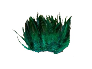 Fly Tying Streamside Inc. Strung Rooster Saddles Long Green