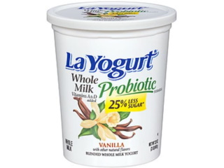 La Yogurt Vanilla 25% Less Fat 907g - Click Image to Close