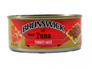 Tuna Flaked Tomato Sauce Brunswick 142g
