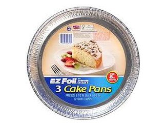 EZ Foil Cake Pans Round 3 count