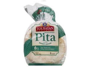 Toufayan Pita Bread Sweet Onion 6 loaves