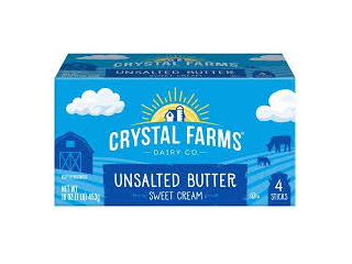 Butter Crystal Farms Unsalted 16 oz