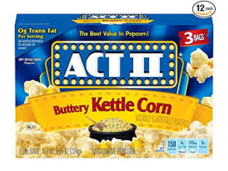 Popcorn Act11 Kettle Corn 3 pack (2.5oz)