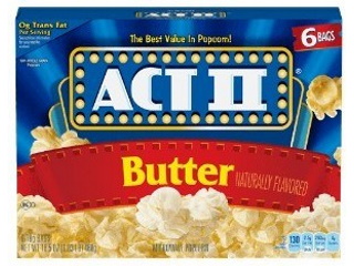 Popcorn Act11 Butter 3 pack (8.25oz)