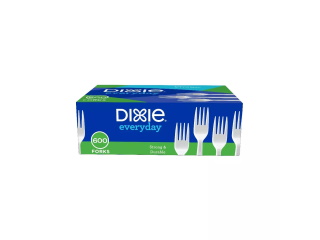 Disposable Fork White Dixie 60ct