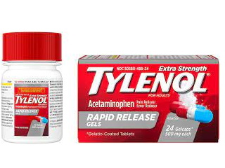 Tylenol Rapid Release Extra Strength 24 Gels - Click Image to Close