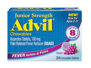 Advil Chewables 100Mg 24 Tabs Grape