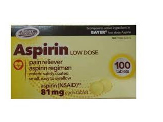 Aspirin 81Mg 100 Tabs R/Remedi
