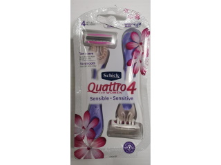 Shaver Schick Quattro 4 Sensitive for Women 2 count