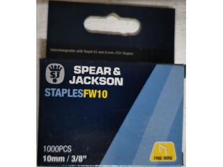 Staples Spear & Jackson FW10 10mm/3/8" 1000 pieces - Click Image to Close