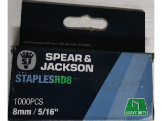 Staples Spear & Jackson HD8 8mm/5/16" 1000 pieces