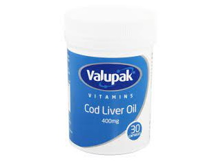 Valupak Cod Liver Oil 400Mg 30