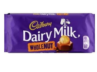 Cadbury Whole Nut Chocolate 120 g