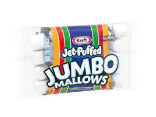Marshmallows Kraft Jet-Puffed Jumbo 24oz