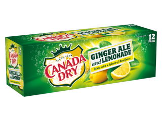 Canada Dry Ginger Ale & Lemonade 355ml (12 Pack)